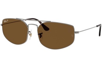 Sunglasses Ray-Ban RB3845 004/57 Polarized Rechteck Grau