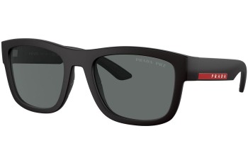 Sunglasses Prada Linea Rossa PS01ZS DG002G Polarized Quadratisch Schwarz