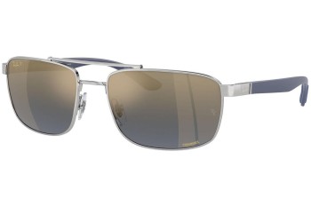 Sunglasses Ray-Ban RB3737CH 003/J0 Polarized Rechteck Silber