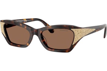 Sonnenbrille Swarovski SK6029 100273 Cat Eye Havanna