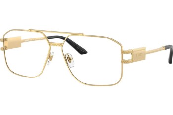 Brillen Versace VE1302 1002 Quadratisch Gold