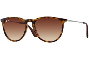 Sonnenbrille Ray-Ban Erika Classic Havana Collection RB4171 865/13 Rund Havanna