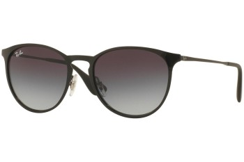 Sunglasses Ray-Ban Erika Metal RB3539 002/8G Rund Schwarz