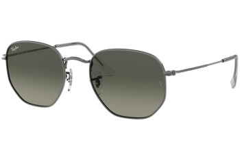 Sonnenbrille Ray-Ban Hexagonal Flat Lenses RB3548N 004/71 Rund Grau