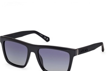 Sonnenbrille Guess GU00166 01D Polarized Quadratisch Schwarz