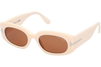 Sonnenbrille Tom Ford Cielle FT1187 25E Oval Beige