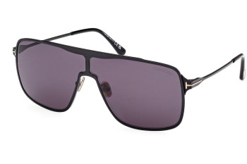 Sonnenbrille Tom Ford Zappa FT1173 01A Quadratisch Schwarz