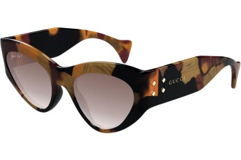 Sonnenbrille Gucci GG1704S 002 Cat Eye Havanna