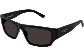 Sonnenbrille Balenciaga BB0366S 001 Quadratisch Schwarz