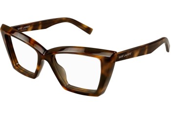 Glasses Saint Laurent SL657OPT 002 Cat Eye Havanna