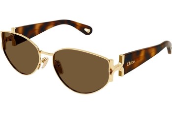 Sonnenbrille Chloe CH0260S 002 Cat Eye Gold