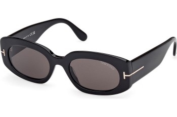 Sonnenbrille Tom Ford Cielle FT1187 01A Oval Schwarz