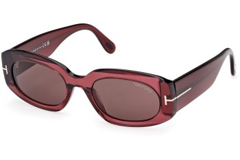 Sonnenbrille Tom Ford Cielle FT1187 69E Oval Rot