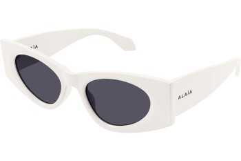 Sonnenbrille Azzedine Alaia AA0075S 002 Cat Eye Weiß