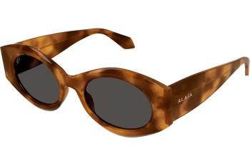 Sonnenbrille Azzedine Alaia AA0080S 002 Oval Havanna