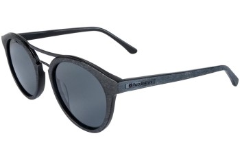 Sonnenbrille Horsefeathers Nomad AA1086A Polarized Rund Schwarz