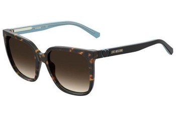 Sonnenbrille Love Moschino MOL044/S 086/HA Quadratisch Havanna