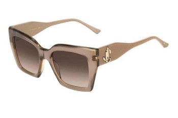 Sonnenbrille Jimmy Choo ELENI/G/S FWM/HA Quadratisch Beige