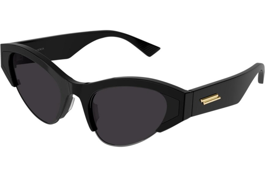 Sunglasses Bottega Veneta BV1102S 001 Cat Eye Schwarz