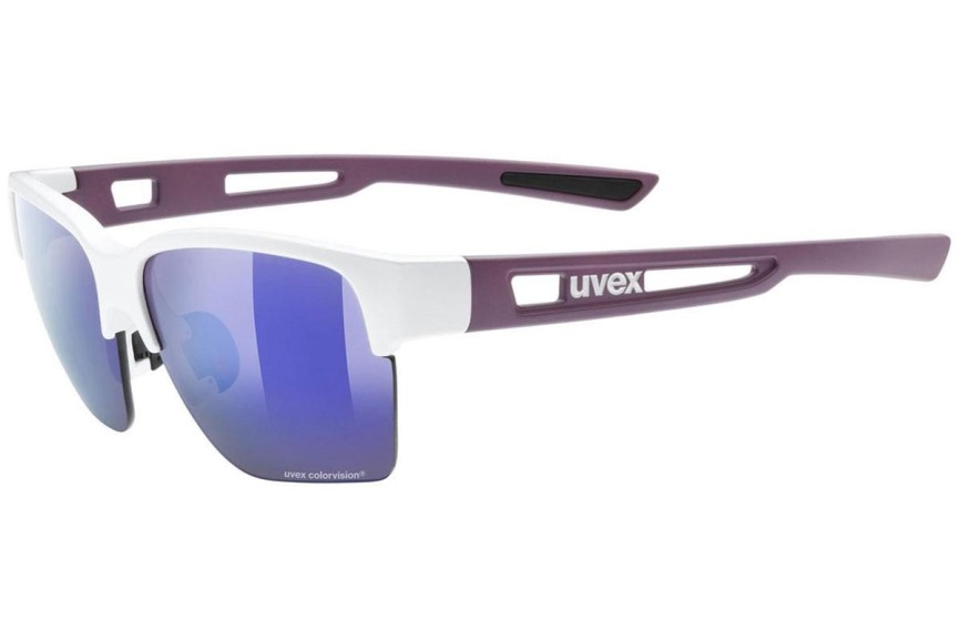 Sunglasses uvex sportstyle 805 cv Pearl Plum Mat S3 Quadratisch Weiß