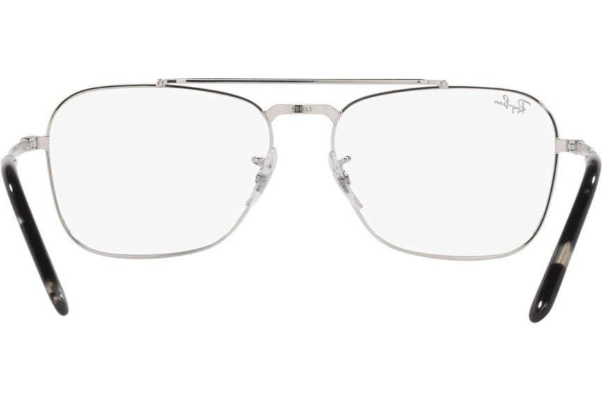 Brillen Ray-Ban New Caravan RX3636V 2501 Quadratisch Silber