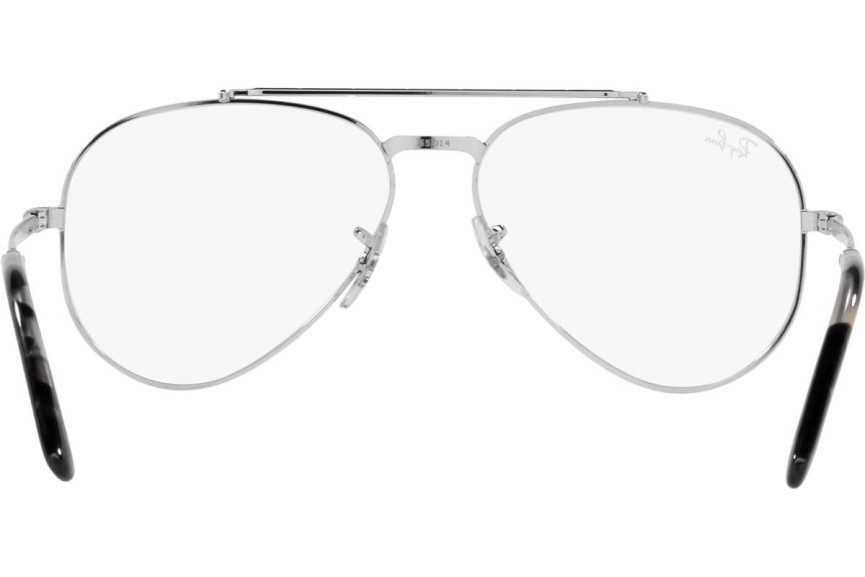 Brillen Ray-Ban New Aviator RX3625V 2501 Pilot Silber