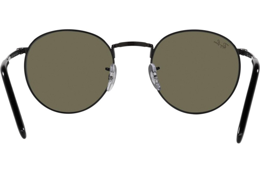 Sonnenbrille Ray-Ban New Round RB3637 002/G1 Rund Schwarz