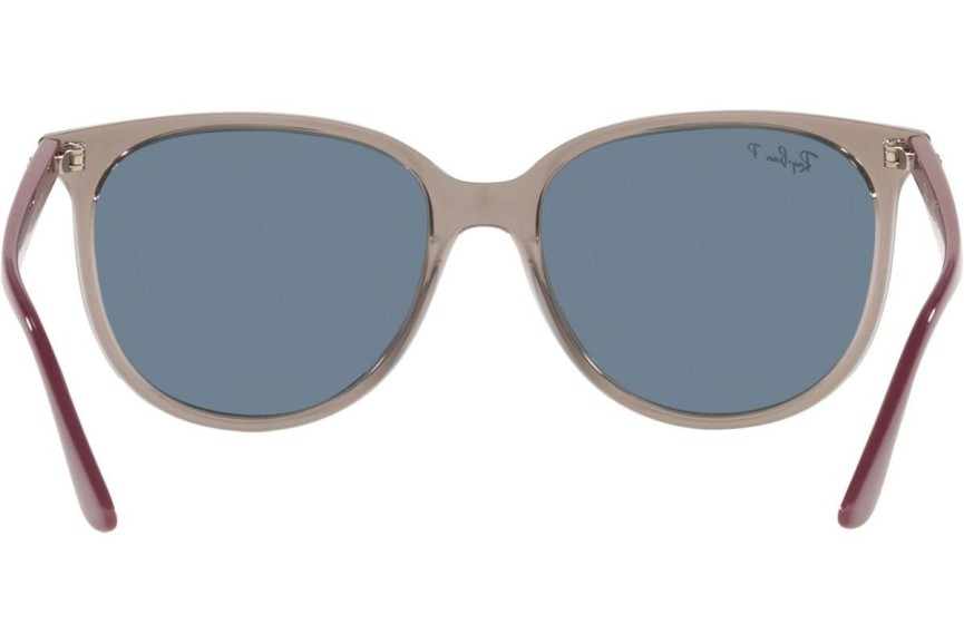 Sonnenbrille Ray-Ban RB4378 65722V Polarized Quadratisch Grau