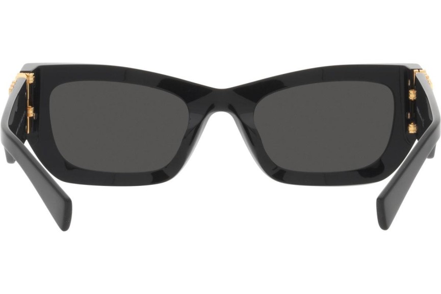 Sunglasses Miu Miu MU09WS 1AB5S0 Rechteck Schwarz