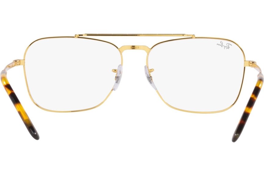 Brillen Ray-Ban New Caravan RX3636V 3086 Quadratisch Gold