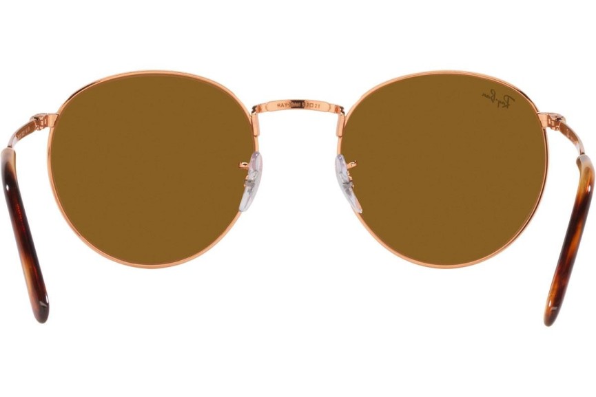 Sonnenbrille Ray-Ban New Round RB3637 920233 Rund Gold