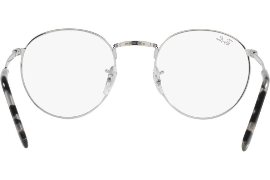 Brillen Ray-Ban New Round RX3637V 2501 Rund Silber