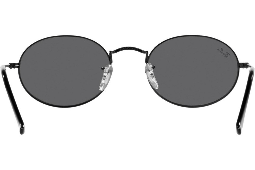 Sonnenbrille Ray-Ban Oval RB3547 002/B1 Winzig Schwarz