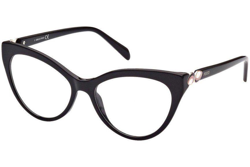 Glasses Emilio Pucci EP5196 001 Cat Eye Schwarz