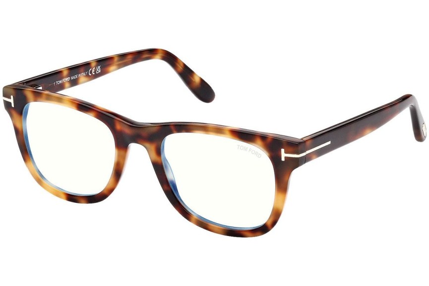 Glasses Tom Ford FT5820-B 053 Quadratisch Havanna