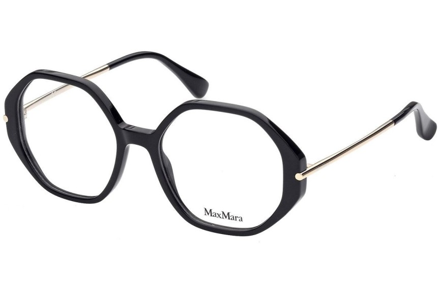 Glasses Max Mara MM5005 001 Rund Schwarz