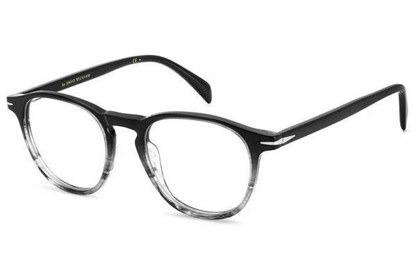 Glasses David Beckham DB1018 37N Rund Schwarz