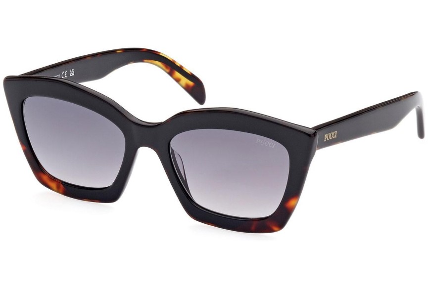 Sunglasses Emilio Pucci EP0195 05B Quadratisch Schwarz