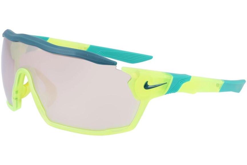 Sunglasses Nike Show X Rush E DZ7369 702 Monoscheibe | Shield Grün