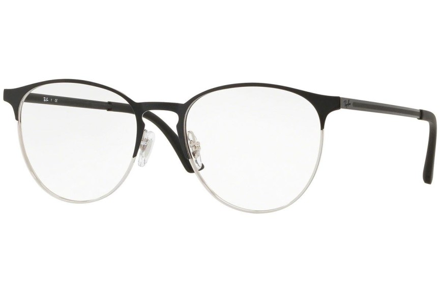 Glasses Ray-Ban RX6375 2861 Rund Schwarz