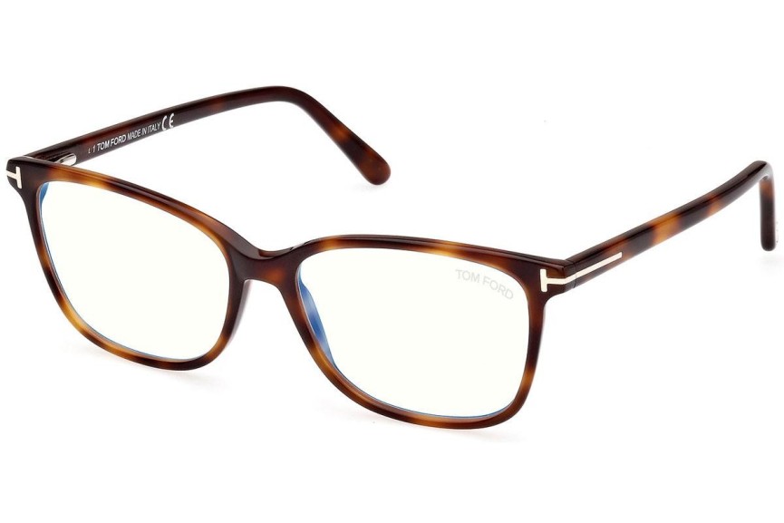 Glasses Tom Ford FT5842-B 053 Quadratisch Havanna