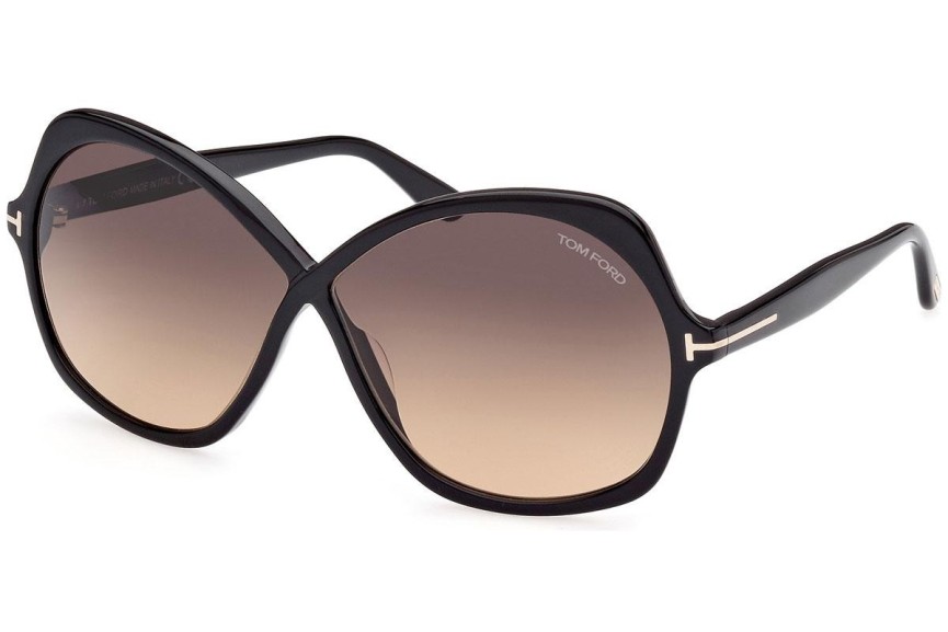 Sonnenbrille Tom Ford FT1013 01B Cat Eye Schwarz