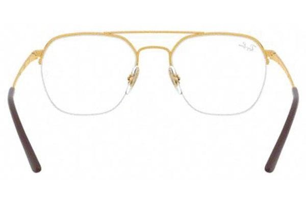 Glasses Ray-Ban RX6444 2500 Quadratisch Gold