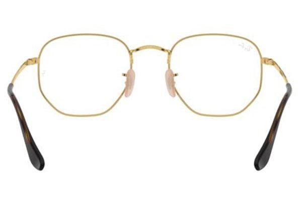 Glasses Ray-Ban Hexagonal RX6448 2500 Quadratisch Gold