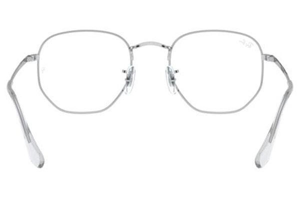 Glasses Ray-Ban Hexagonal RX6448 2501 Quadratisch Silber