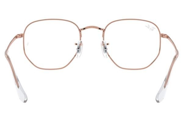 Brillen Ray-Ban Hexagonal RX6448 3094 Quadratisch Gold