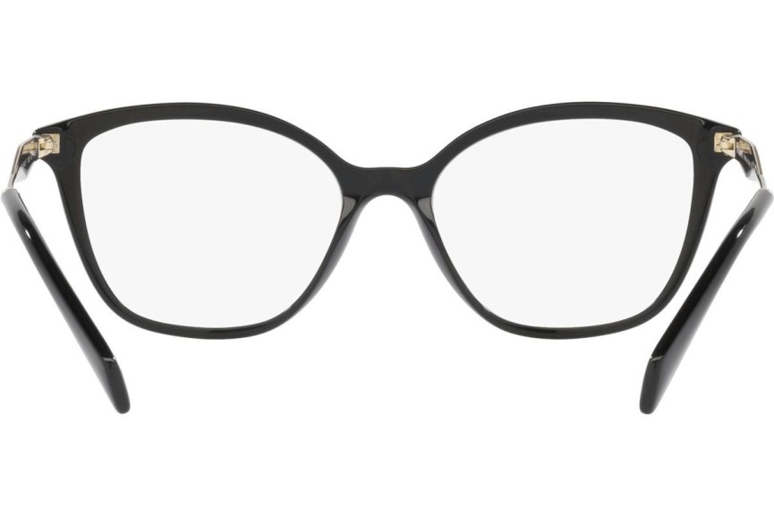 Glasses Prada PR02ZV 1AB1O1 Cat Eye Schwarz