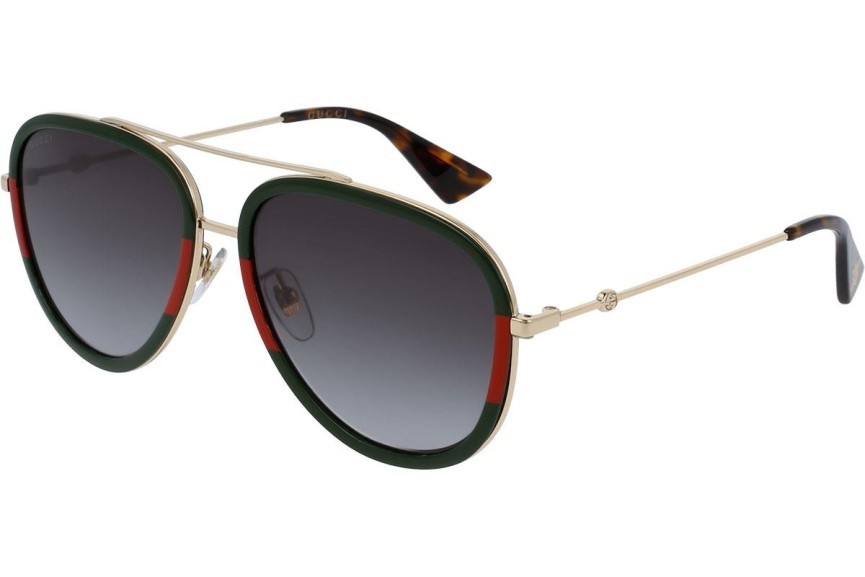 Sonnenbrille Gucci GG0062S 003 Pilot Grün