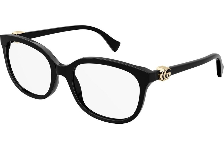 Glasses Gucci GG1075O 004 Quadratisch Schwarz