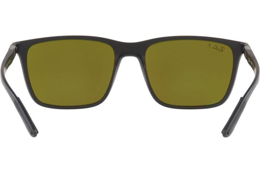 Sonnenbrille Ray-Ban Chromance Collection RB4385 601SA1 Polarized Quadratisch Schwarz